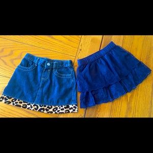 Gymboree size 5 girls skirts.